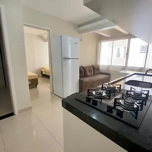  Apartamento Ca02- Quadra Do Mar No Calcadao Da - Garagem Brasil